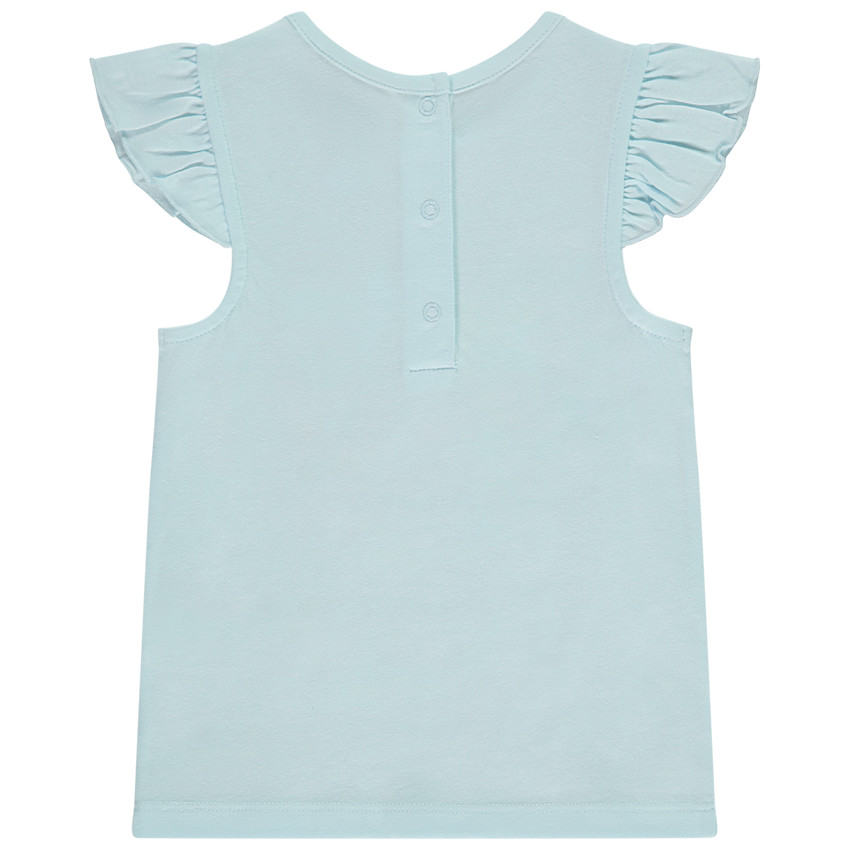 T-shirt met korte mouwen met glinsterend fruitprint voor meisjes 