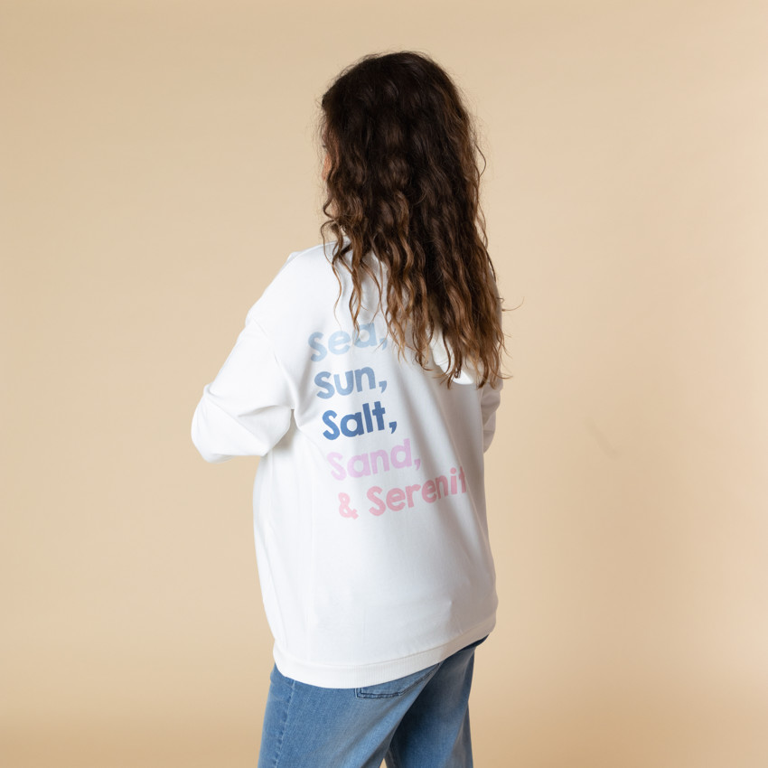 Zwangerschaps- en borstvoedingshoodie met print en borduursel 