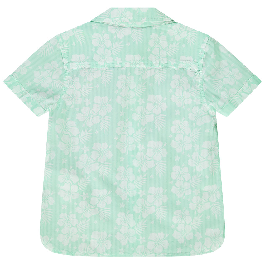 Chemise manches courtes imprimé hibiscus pour bébé garçon 