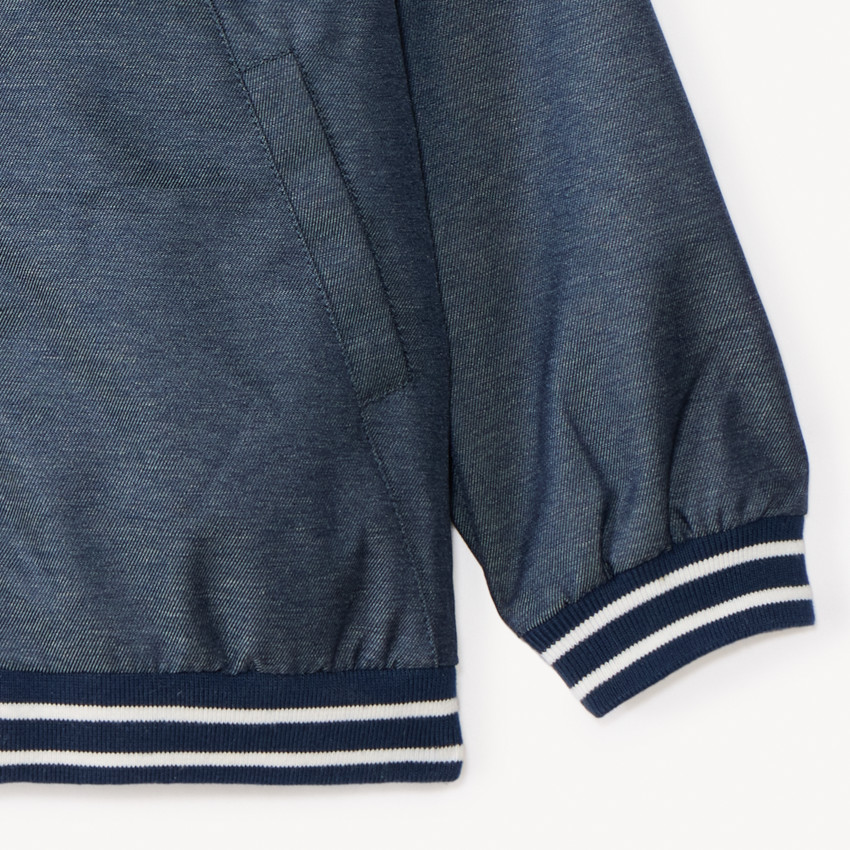 Parka van stof met capuchon voor jongen 