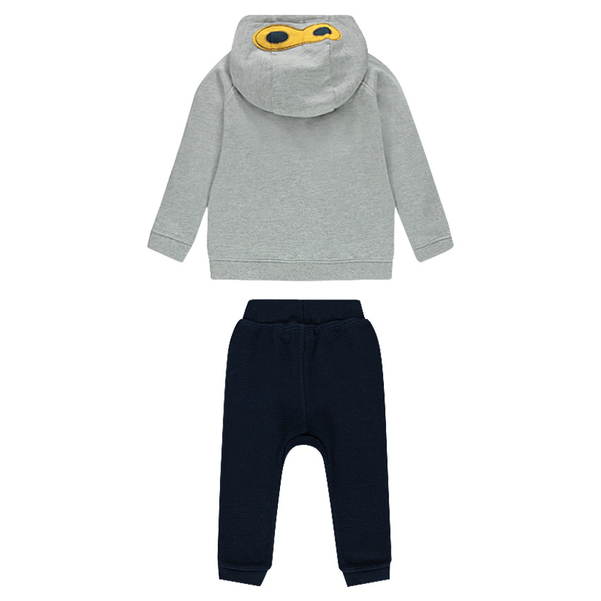 Jogging en molleton avec masque patché et badges BATMAN  