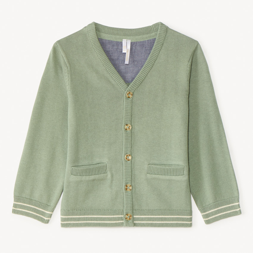 Vrouwen gebreid V-hals vest voor baby jongens 