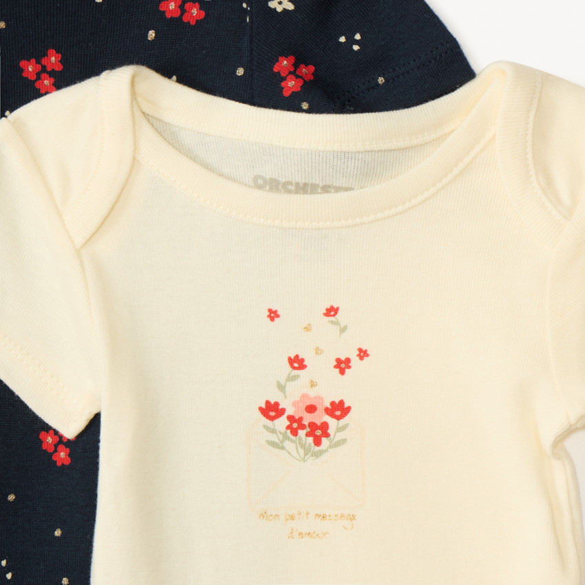 Set van 7 bodies korte mouwen fantasie voor meisjes 