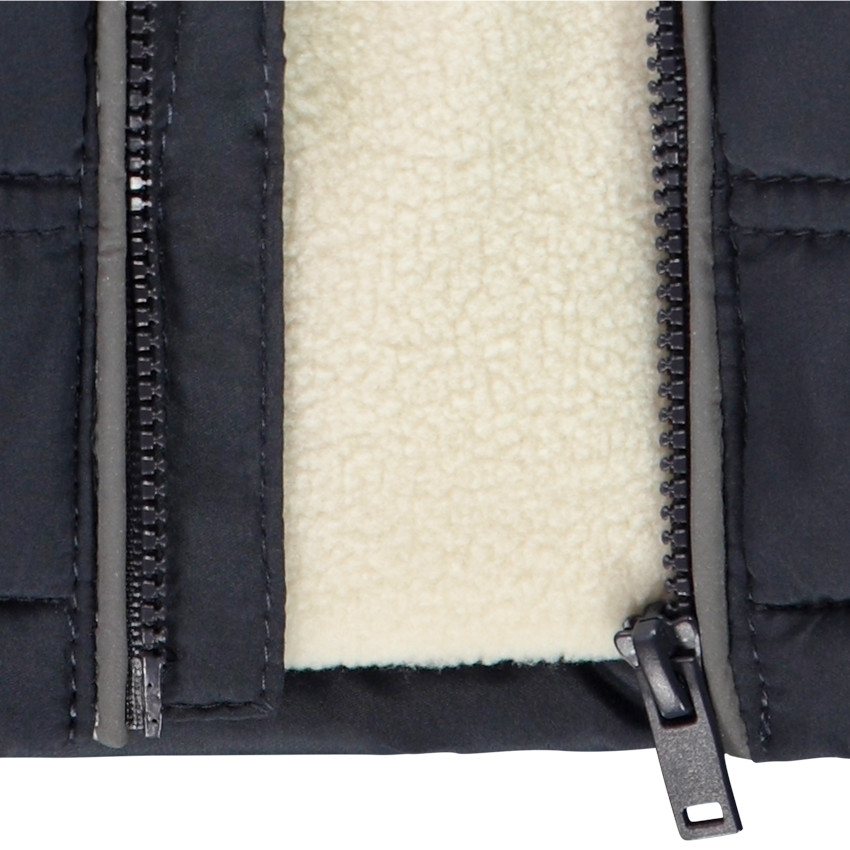 Donsjas in effen kleur met microfleece voering voor meisjes 