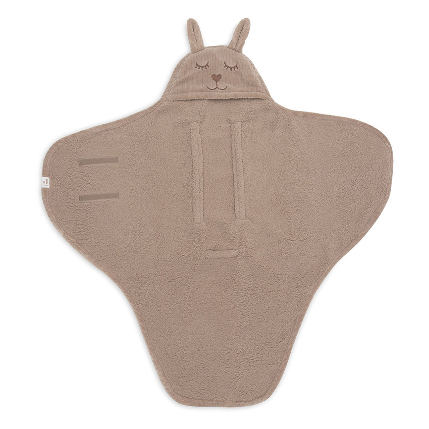 Wikkeldeken Bunny Cloudy Rib Milky Coffee 