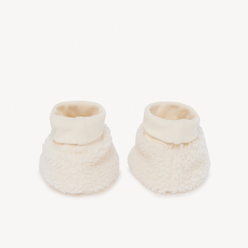 Schoenen van schapenbont voor meisjesbaby's 
