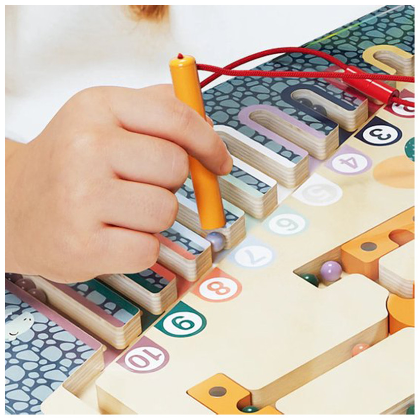 Labyrinthe d'œufs de dinosaures en bois 36m+ 