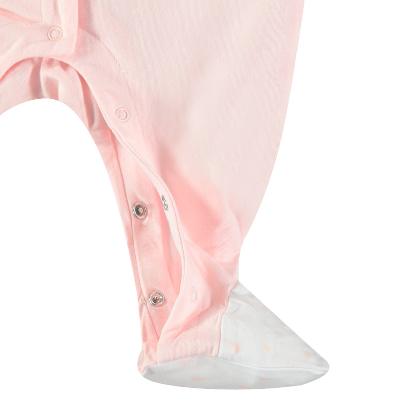 Dors-bien en coton à imprimés placés pour bébé fille 