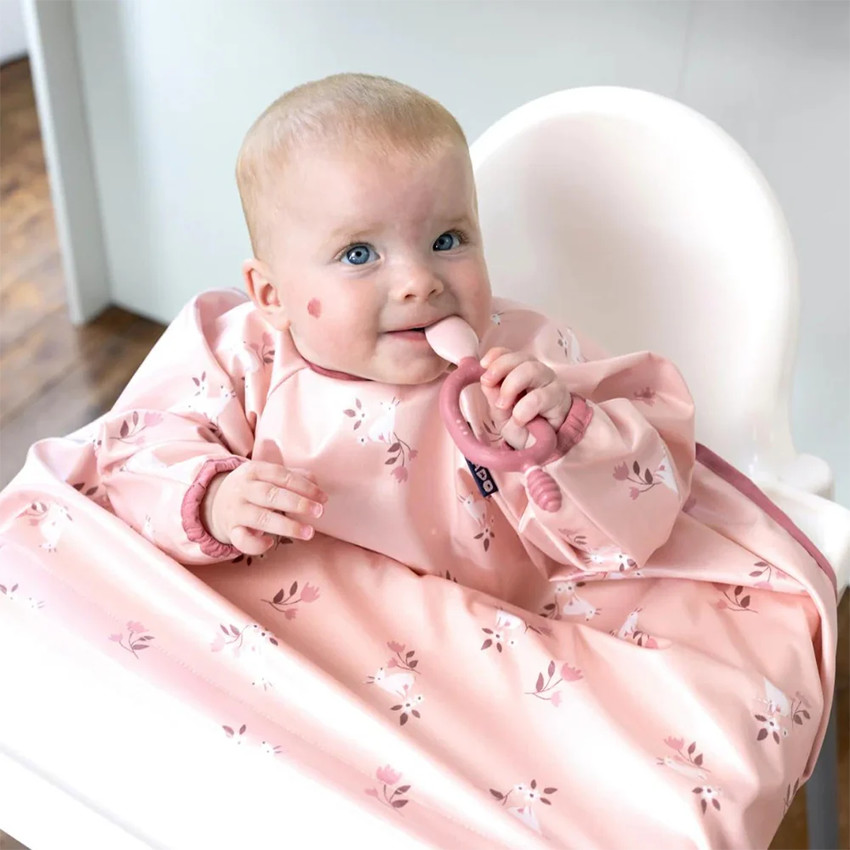 Bavoir tablier Coverall avec manches Curious Cottontails 6m-3ans 