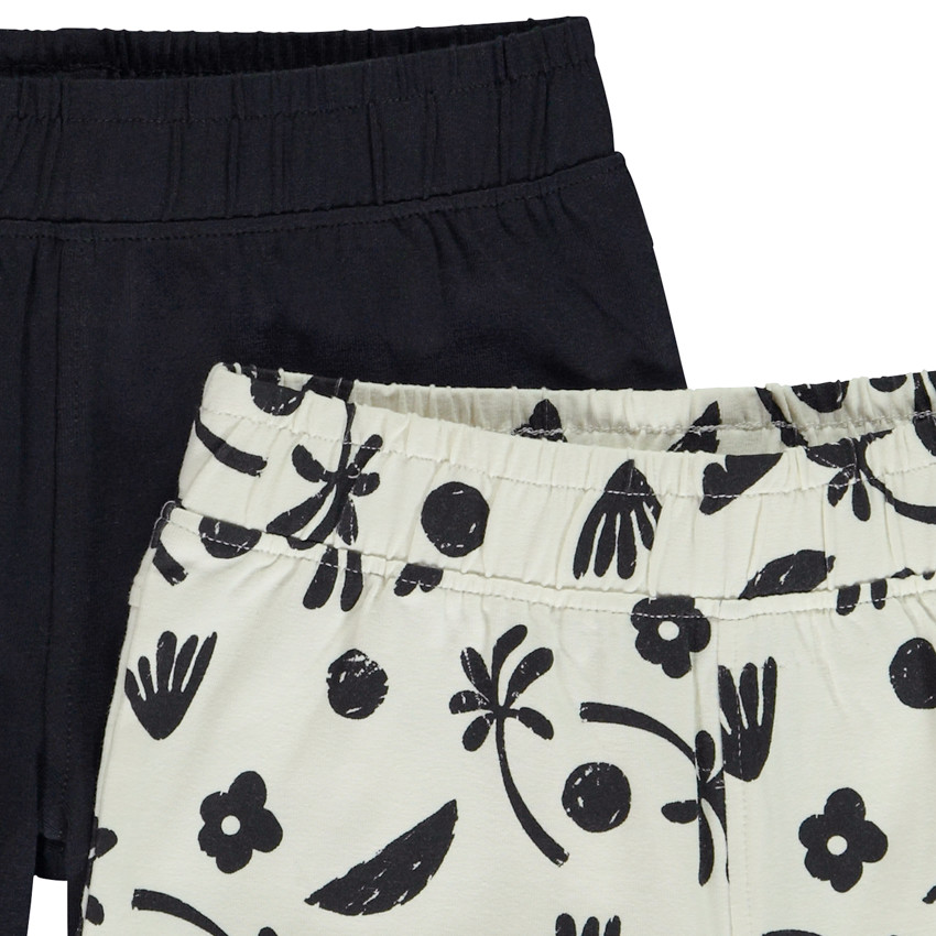 Lot de 2 shorts fantaisie en jersey pour fille 