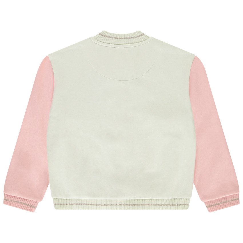 Veste Teddy en molleton effet colorblock pour fille  