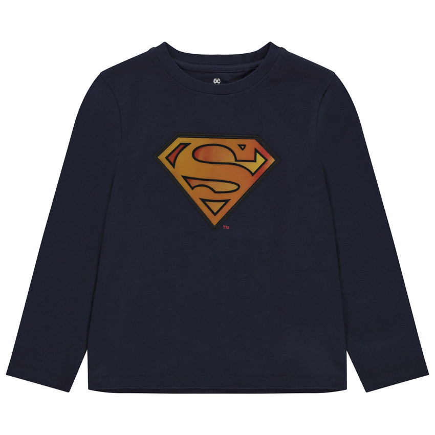 Lange mouwen T-shirt met lenticulaire print Superman Warner voor jongens 