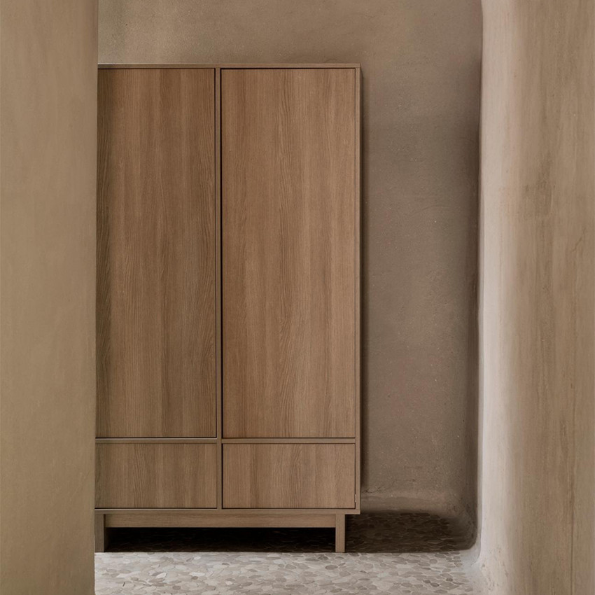 Armoire XL 3 portes Kyo Honey Ash 