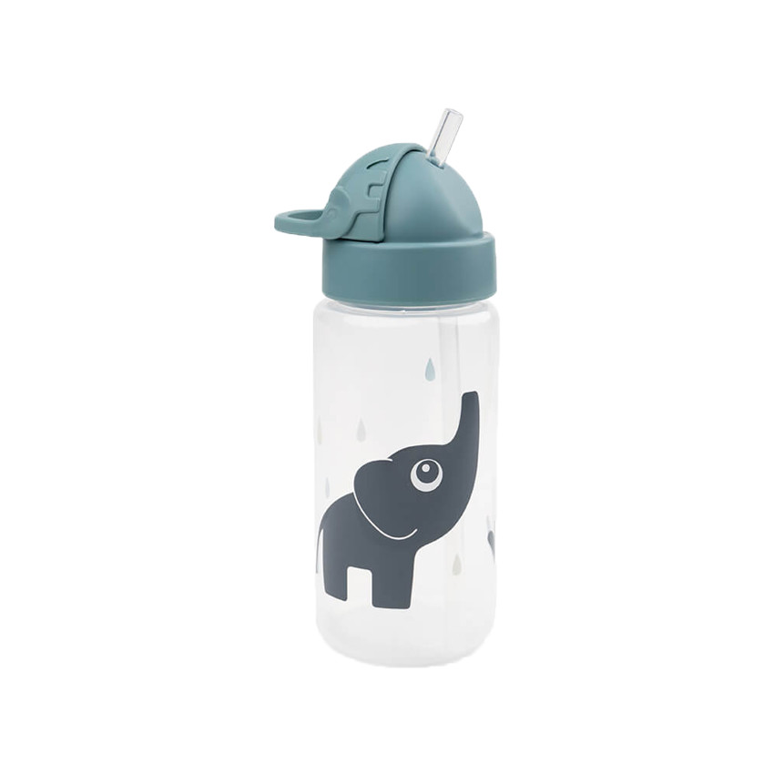 Drinkfles met rietje Elphee - Blauw 