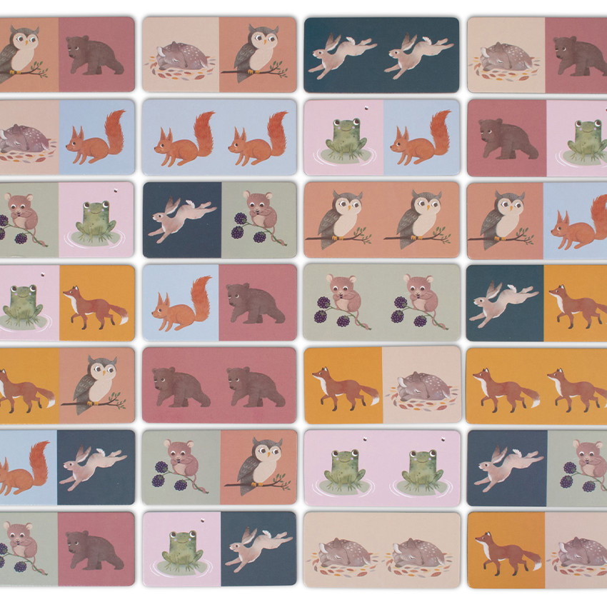 Dominospel 28stuks – Noorse dieren  