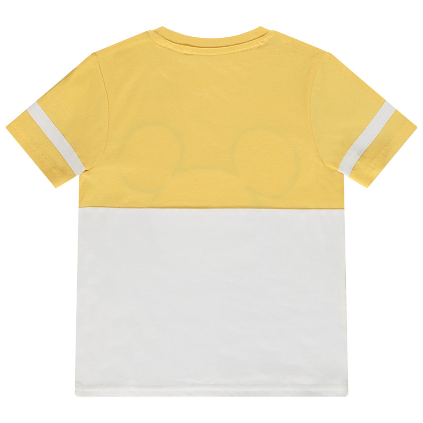 T-shirt met korte mouwen in colour block effect met Mickey Disney voor jongens 