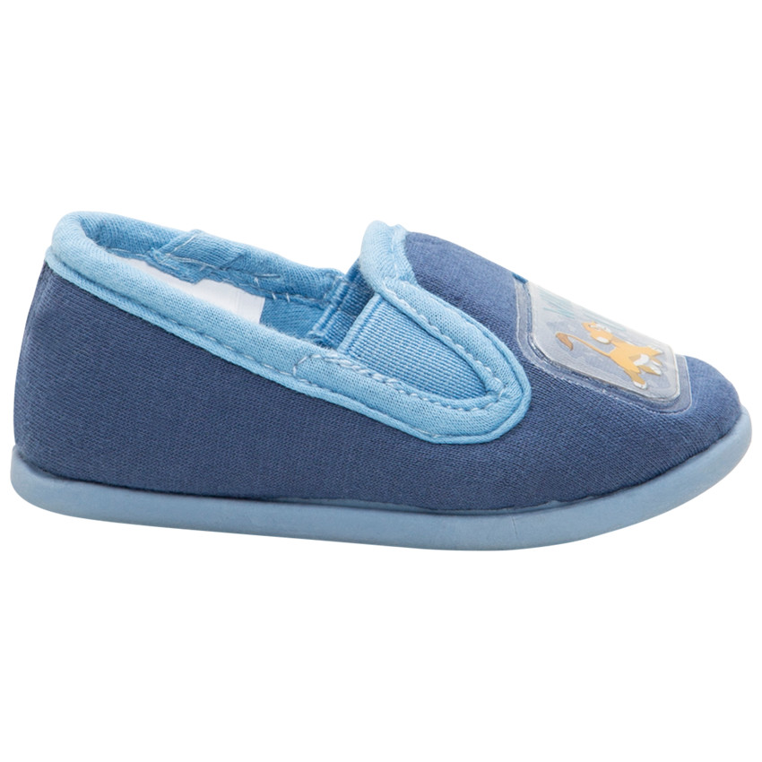 Lage pantoffels van jerseystof met badge van Disney Simba van maat 19 tot 25 