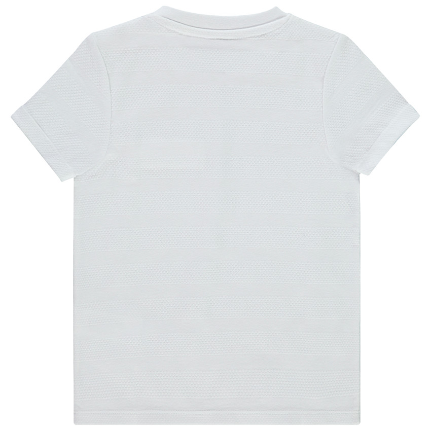 T-shirt manches courtes uni effet texturé pour bébé garçon 