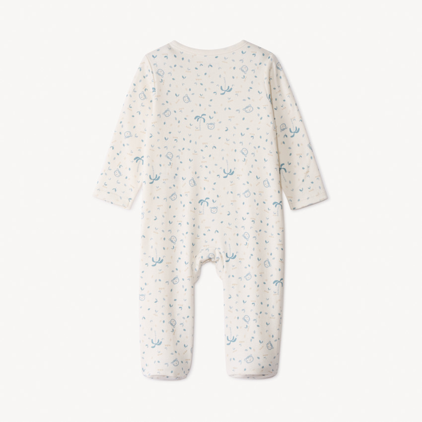 Pyjama met fantasieprint in interlock voor baby 