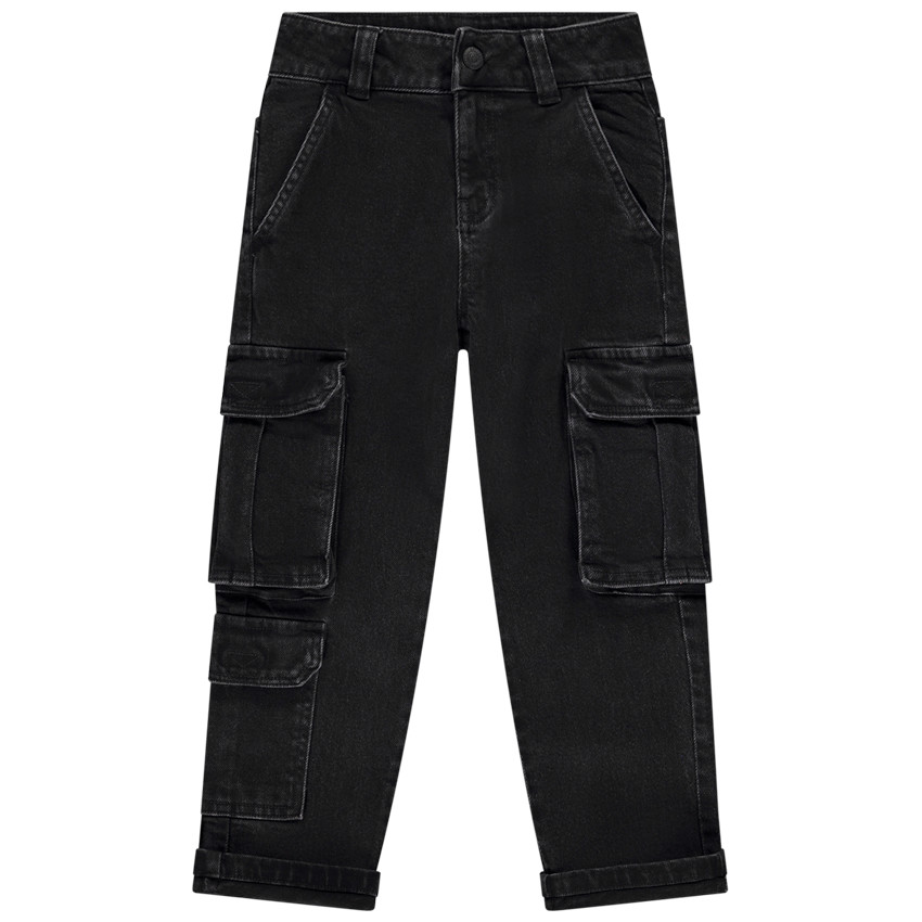 Jeans cargo in denim voor jongens 