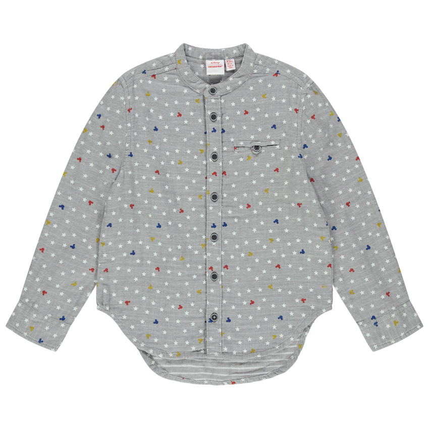 Chemise manches longues à étoiles et sertis Mickey Disney 