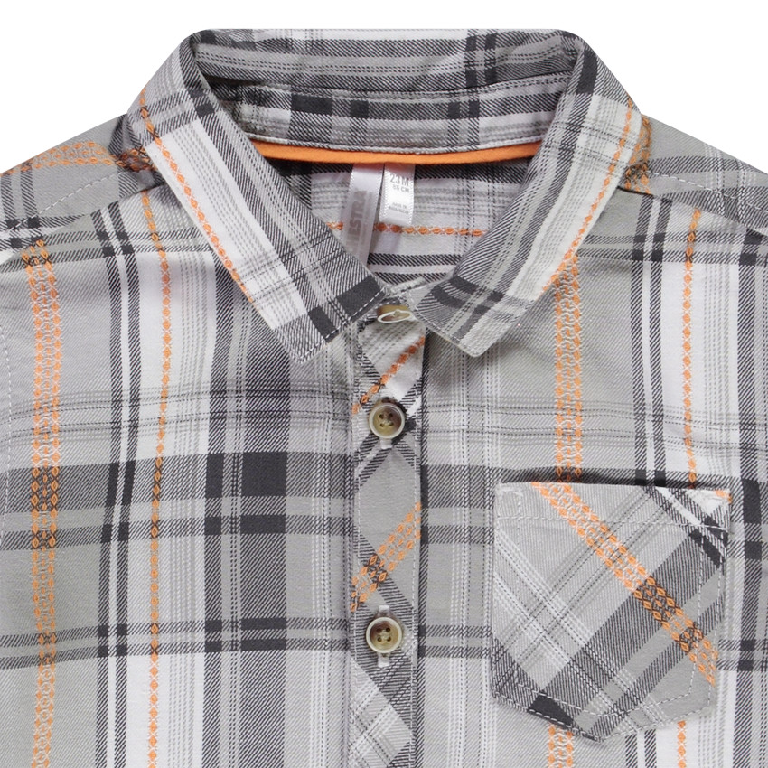 Lange mouwen geruite shirt voor baby jongen 