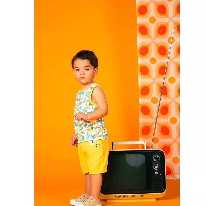 Ensemble de plage débardeur et short à motif Jungle 