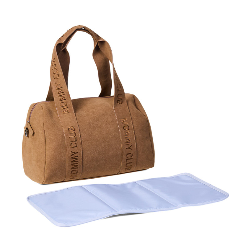 Sac à langer Mommy Club Signature + tapis prestige noisette 