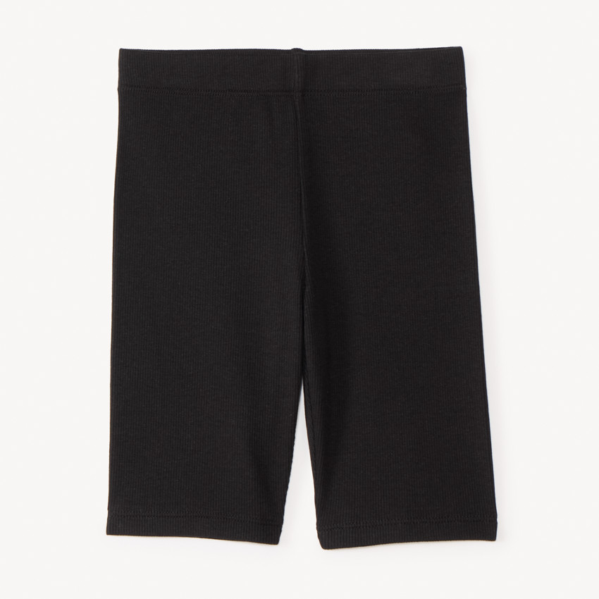 Effen geribbelde biker voor meisjes 