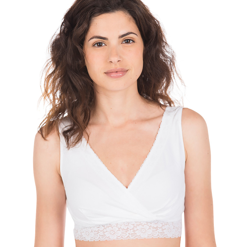 Brassière de grossesse et d'allaitement avec dentelle 