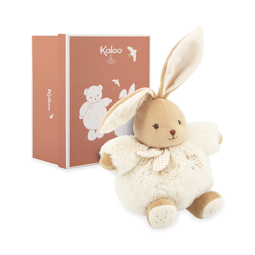 Peluche lapin Patapouf 17cm crème 