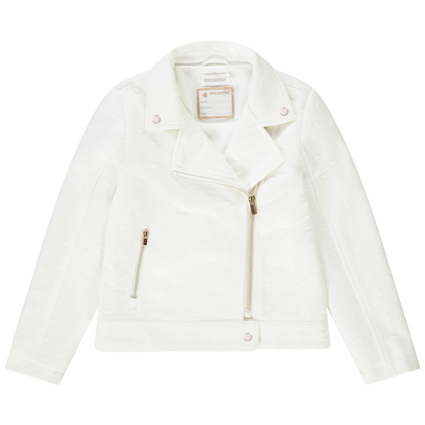 Jack van molton met hartjes in jacquard voor meisjes 