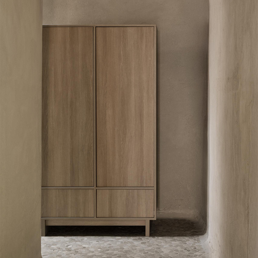 Armoire 2 portes Kyo Honey Ash 