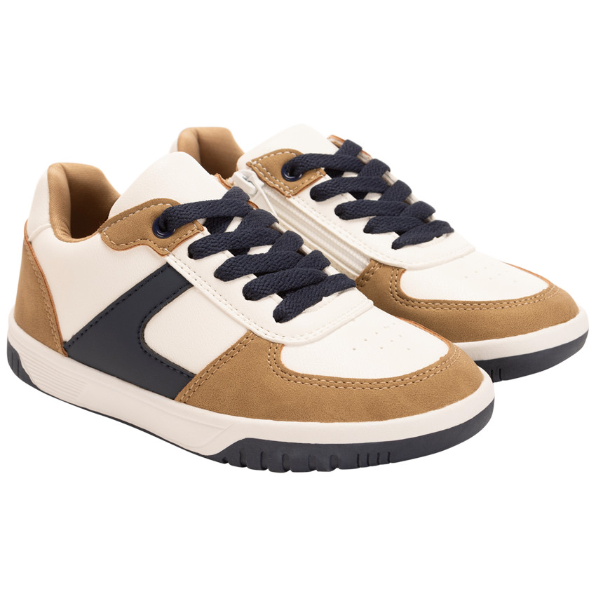 Baskets de sport basses à empiècements pour garçon 