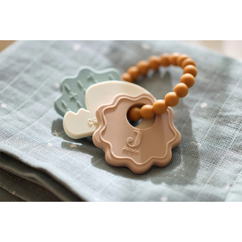 Anneau de dentition porte-clés silicone Lovely Birds 