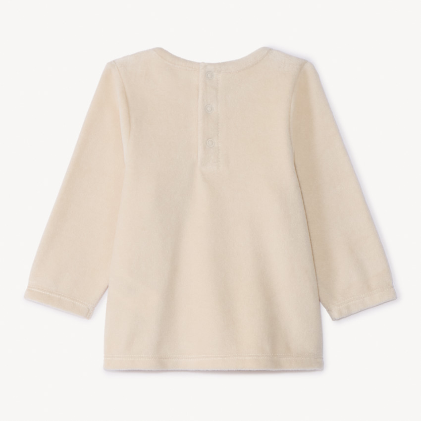 Set pyjama 2 pièces en velours fantaisie pour bébé  