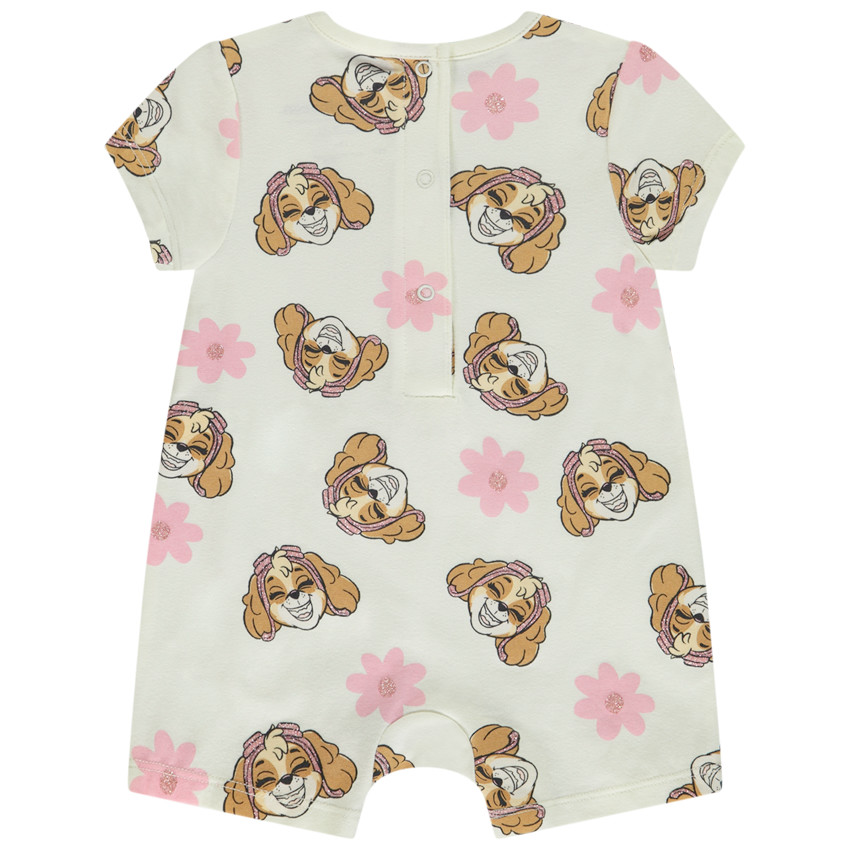 Combinaison courte à manches courtes imprimé Skye Pat Patrouille pour bébé fille 