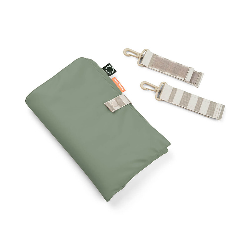 Sac à langer matelassé avec tapis vert 