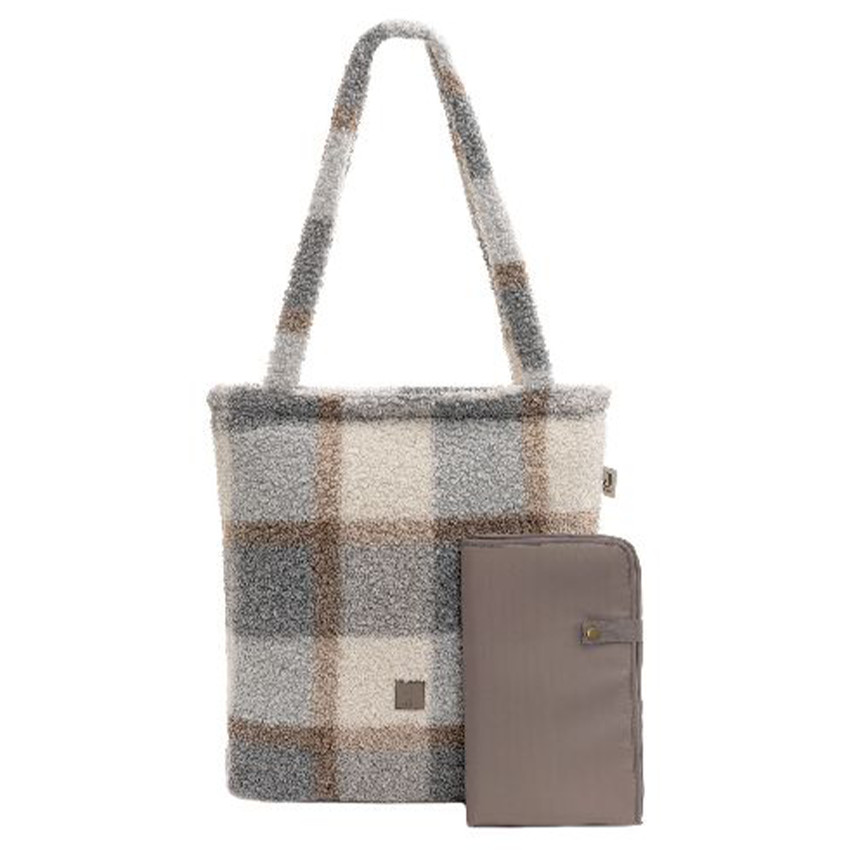 Sac à langer shopper Check Boucle 