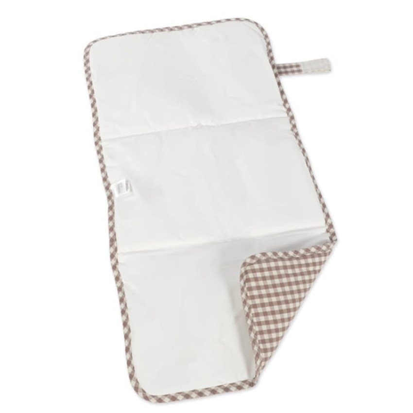 Matelas à langer de voyage Praliné Vichy Moka 