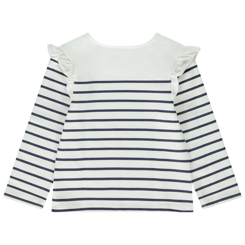 Marinière molleton prints papillons pour bébé fille 