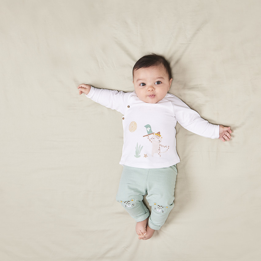 Ensemble 2 pièces en molleton pour bébé garçon 