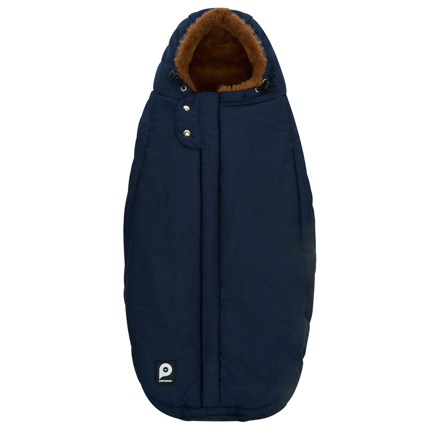 Chancelière doublée sherpa Ocho Cosy bleu marine 
