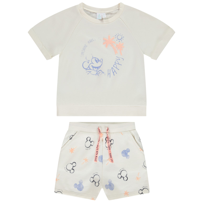Set van 2 delen Mickey Disney Bermuda + T-shirt voor baby 