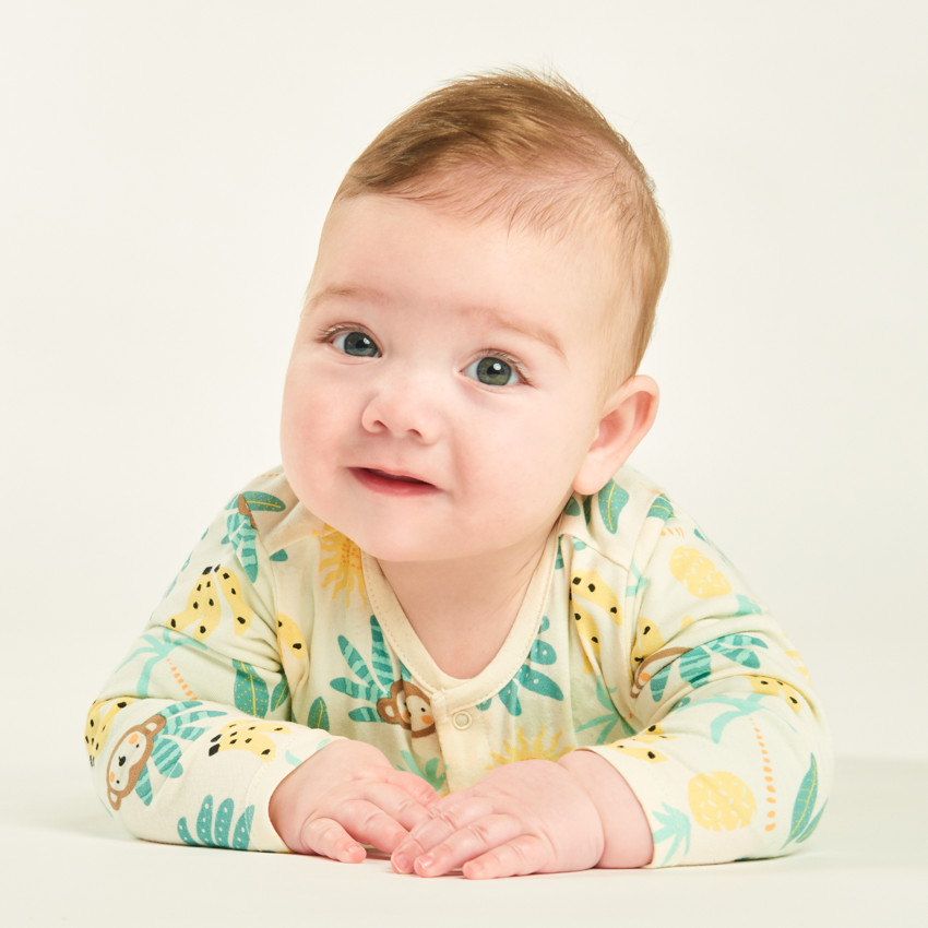 Set van 3 bedankjes met leuke prints voor babyjongens - verschillende openingen afhankelijk van de leeftijd. 