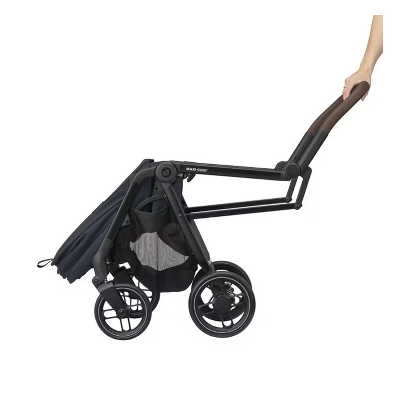 Poussette Leona 2 ultra compacte - Essential Graphite/ Brown Leather 