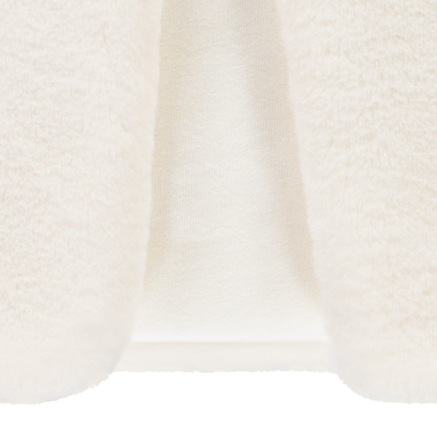 Drie-delige set met vest met faux fur voor baby meisje 