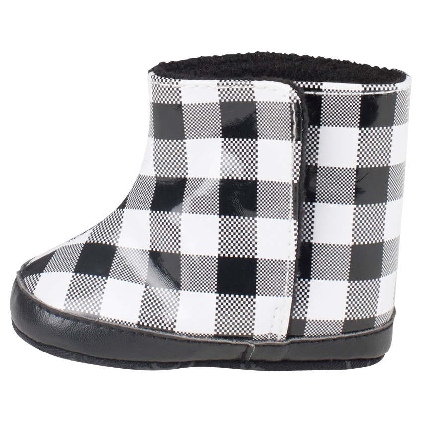 Bottines à carreaux fantaisie 
