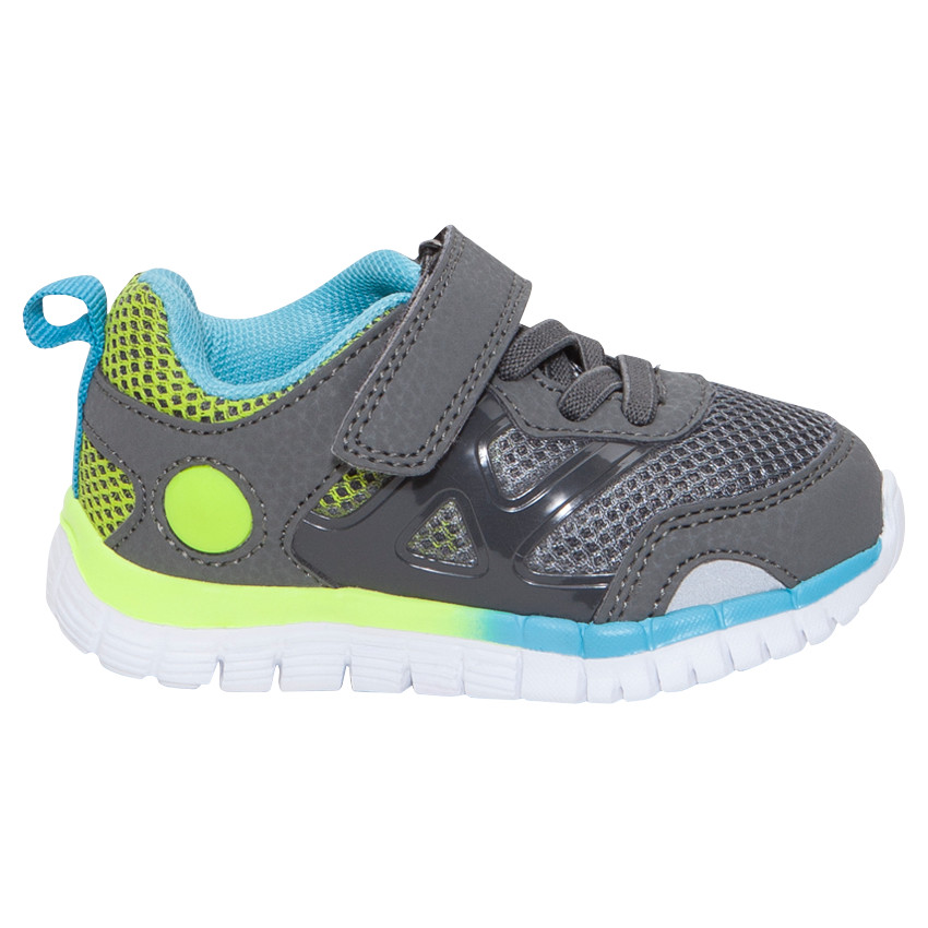 Sportieve sneakers met elastische veters en klittenbandsluiting 