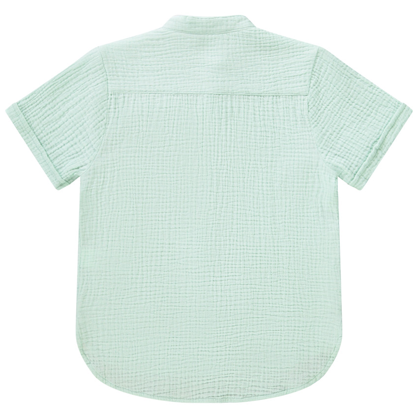 Chemise manches courtes en gaze de coton pour garçon 